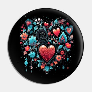 Winter Valentine Day Pin