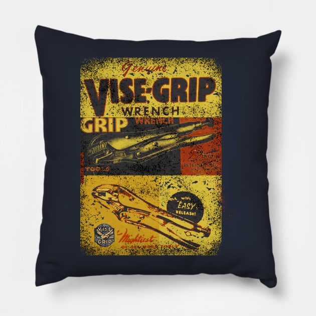 Vice Grip tools USA Pillow by Midcenturydave