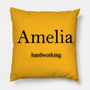 Amelia Name meaning Pillow