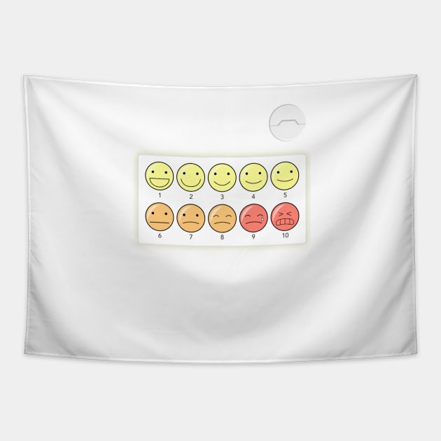 Healthcare Companion Pain Scale Tapestry by LivelyLexie