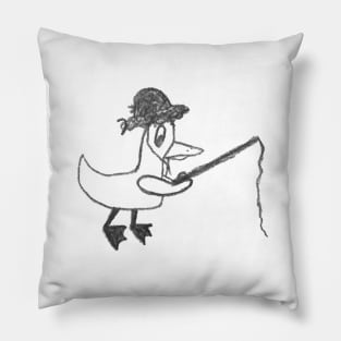 Fishing Duck Pillow