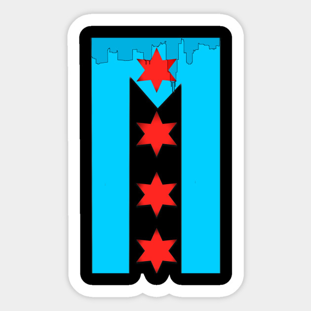 Chicago Flag Puerto Rican Flag Puerto Rican Parade Sticker