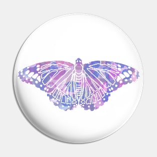 Butterfly Design in Purples Paint Strokes Pattern 1 Pin