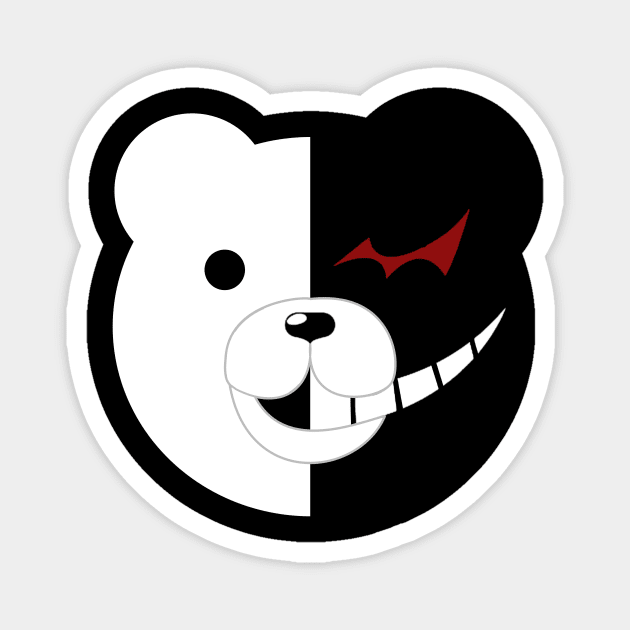 Danganronpa: Monokuma head Magnet by Rebellion10