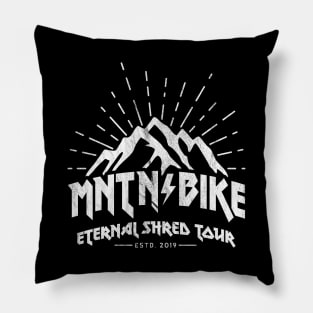 mountain bike mtb gift cycling cyclist heavy metal T-Shirt Pillow