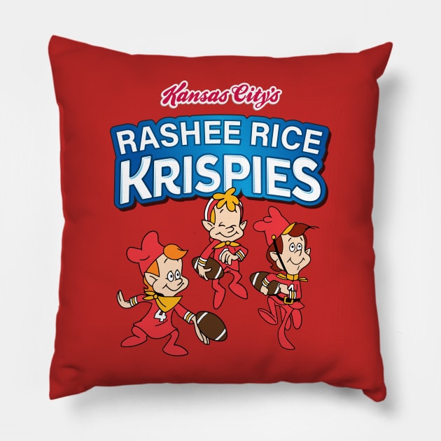 Rashee Rice Chiefs Cereal Pillow by Super Secret Villain