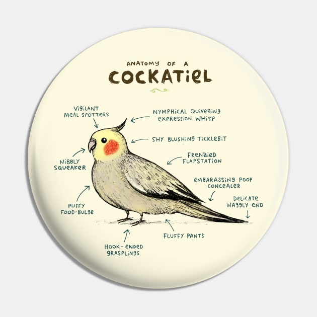 Anatomy of a Cockatiel Pin by Sophie Corrigan