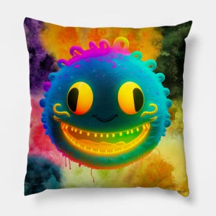 Neon Smiler Pillow