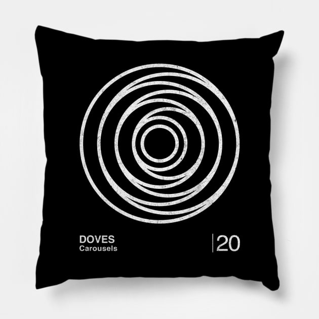Carousels / Minimalist Graphic Design Fan Artwork Pillow by saudade