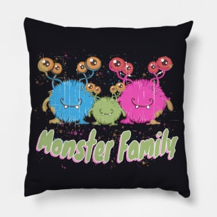 Monster Family Pillow