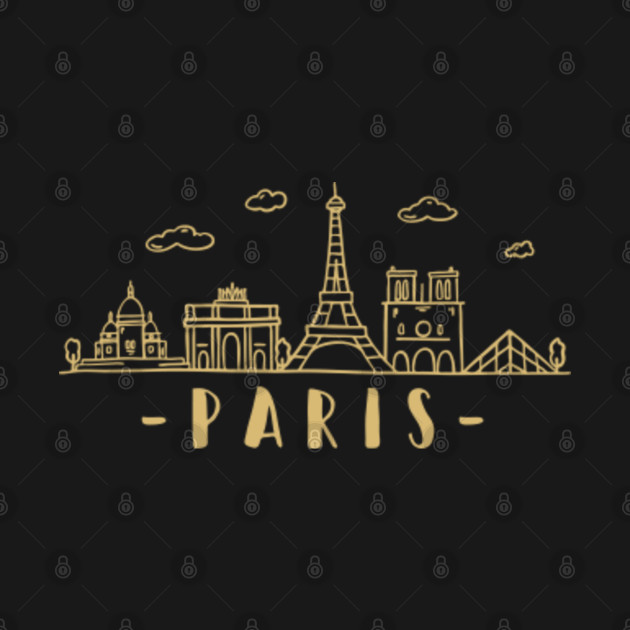 Discover Paris Skyline Travel - Paris - T-Shirt