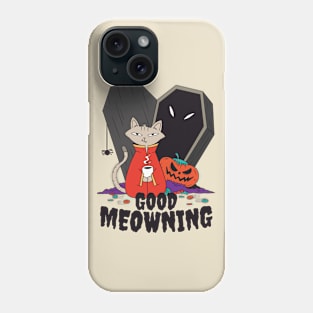 Coffee Halloween Cat Phone Case