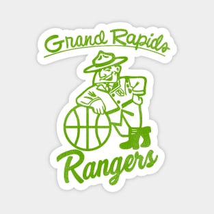 Defunct Grand Rapids Rangers Basketball Team Magnet