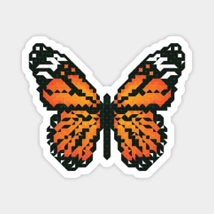 Monarch butterfly in polygon Magnet