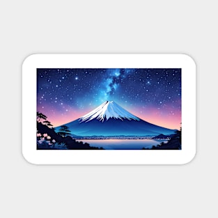 Mount Fuji drawing Magnet