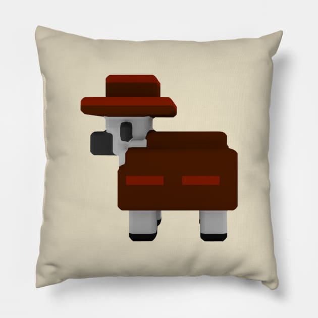 Cowboy Sheep Pillow by Cats Roar