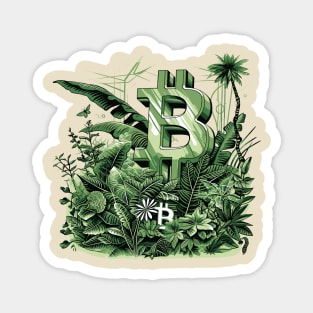 Cryptocurrency Bitcoin garden Magnet