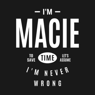 Macie Personalized Name T-Shirt