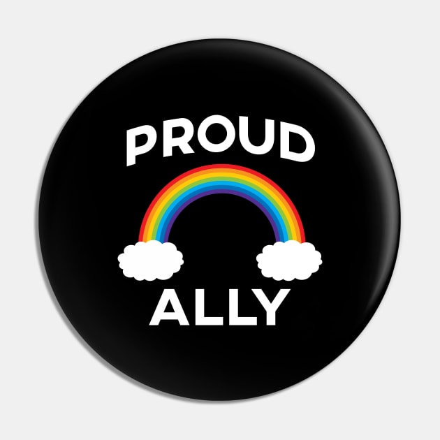 'Proud Ally' LGBT Supporter Pin by ourwackyhome