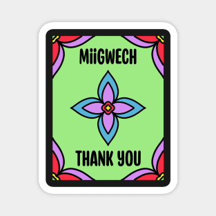 Thank You Ojibwe Magnet