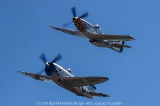 P-51D Mustang and P-47D Thunderbolt Magnet