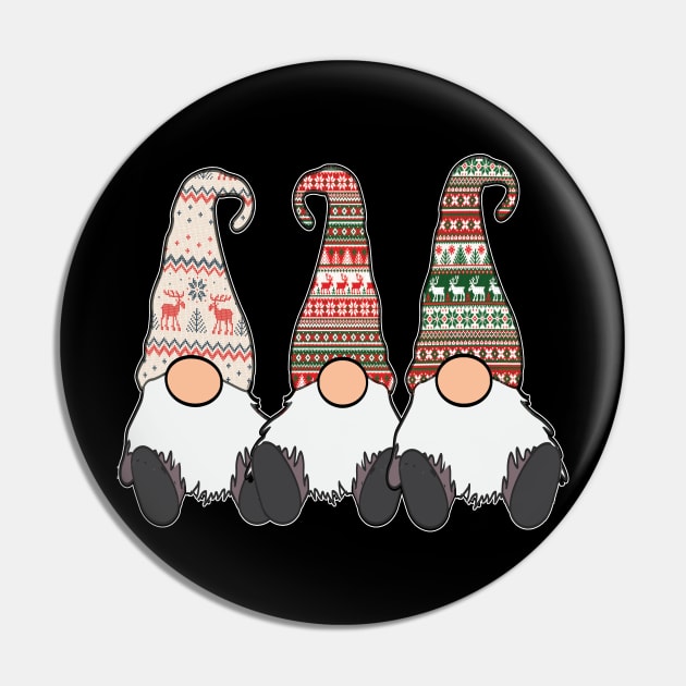 3 Nordic Gnomes Winter Christmas Swedish Tomte Cute Elves Pin by Kdeal12