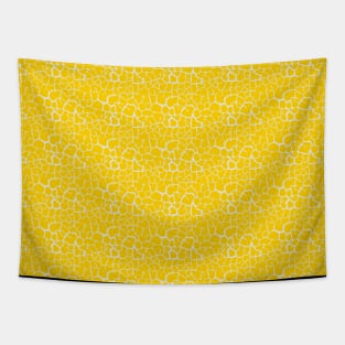 Elephant Print Skin Pattern Yellow Tapestry