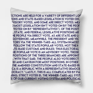 Does my vote count Pillow