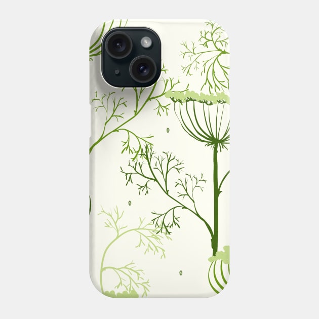 Elegance Seamless pattern with flowers Phone Case by Olga Berlet