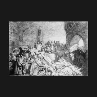 The Plague in Florence, Luigi Sabatelli 1348 T-Shirt