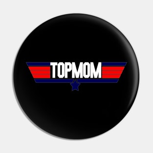 "Top Mom" cool 80's action movie design for mom Pin