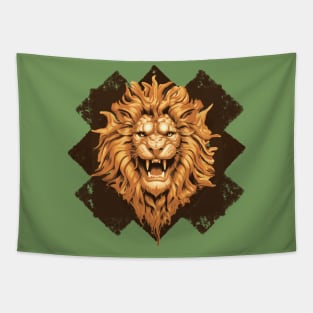 Heart of the Pride: Lions Roar Tapestry