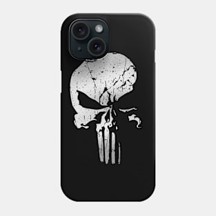 PUNISHMENT SKULL - Revenge Silver Paint Ink Splat Phone Case