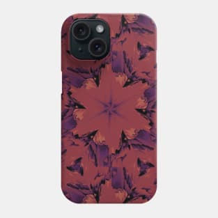 Red Floral Abstract Watercolor Poinsettia Phone Case