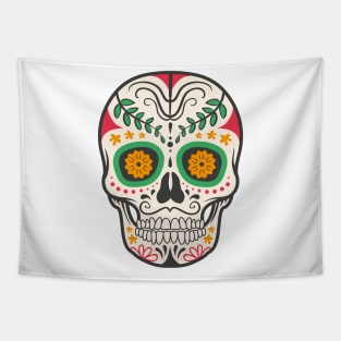 Colorful Skull Tapestry