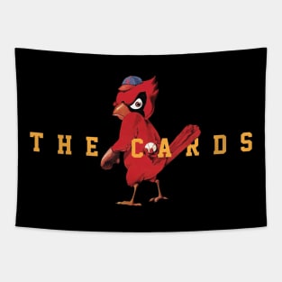 St. Louis Baseball Bird 1 by Buck Tee Tapestry