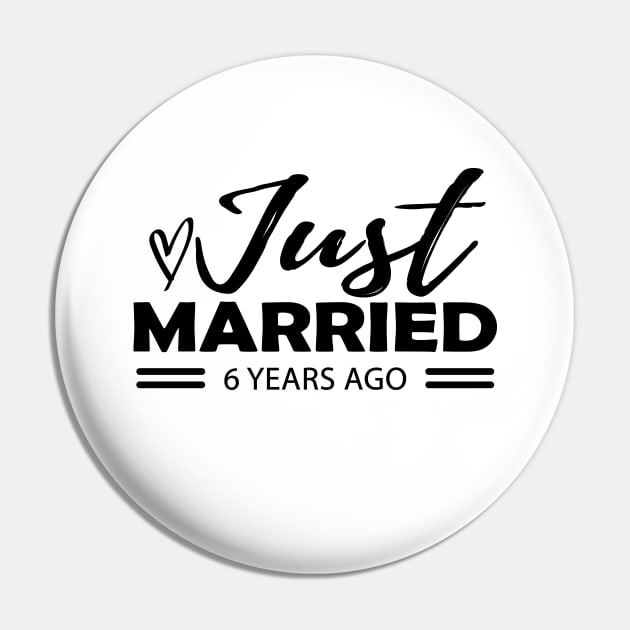 6th Wedding Anniversary - 6 years anniversary Pin by KC Happy Shop