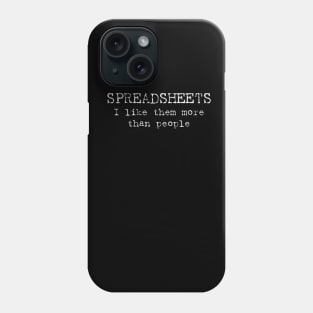 Spreadsheets Phone Case