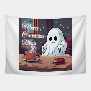 The Ghost in Christmas Spirit Tapestry