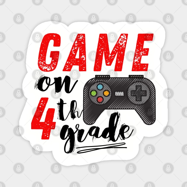 Game On 4th Grade Back to School Magnet by MalibuSun