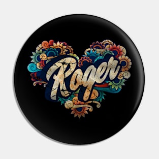 Roger's name Pin