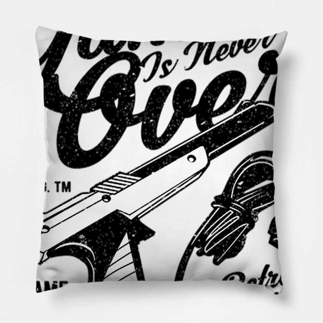 The Game is Never Over Pillow by BB Tees