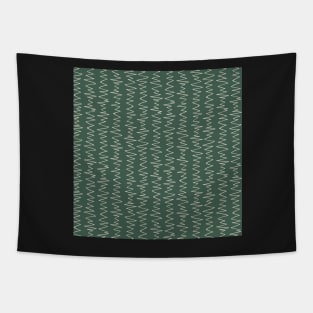 Green Stone Zig Zag Tapestry