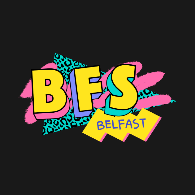 Belfast, Northern Ireland Retro 90s Logo by SLAG_Creative