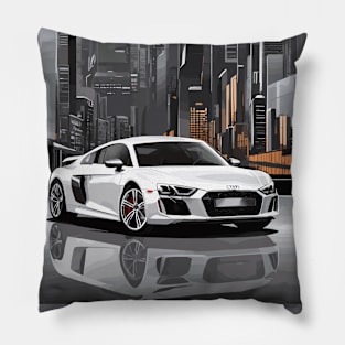 White German Car City Poster Pillow