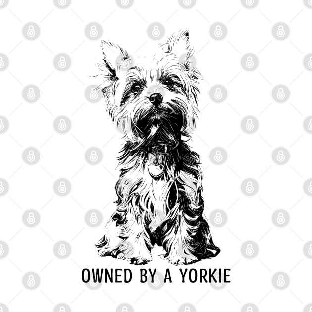 Yorkshire Terrier Lineart by Spiffy Dogz