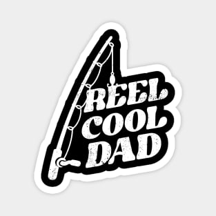 Funny Fishing Reel Cool Dad Pun Magnet