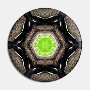 Contemporary kaleidoscope design Pin