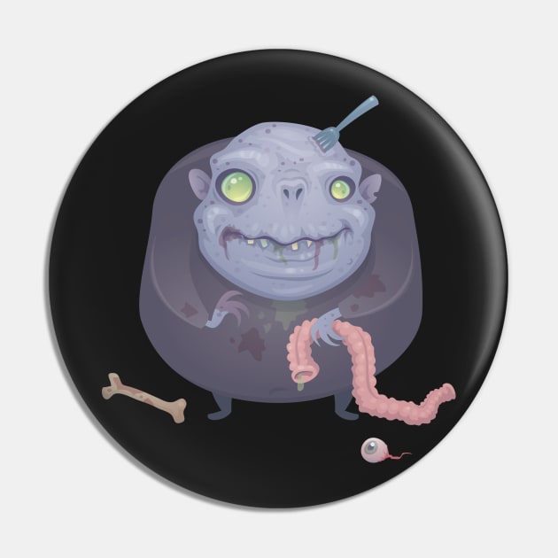 Blob Zombie Pin by fizzgig