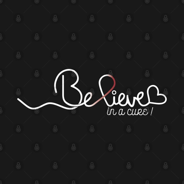 Believe- Oral cancer Gifts Oral cancer Awareness by AwarenessClub